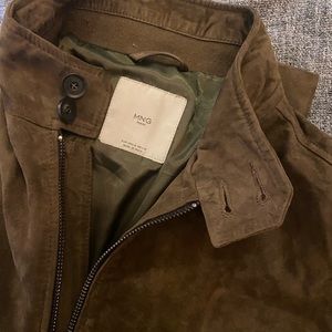 MNG Man by Mango Genuine Goat Suede Jacket